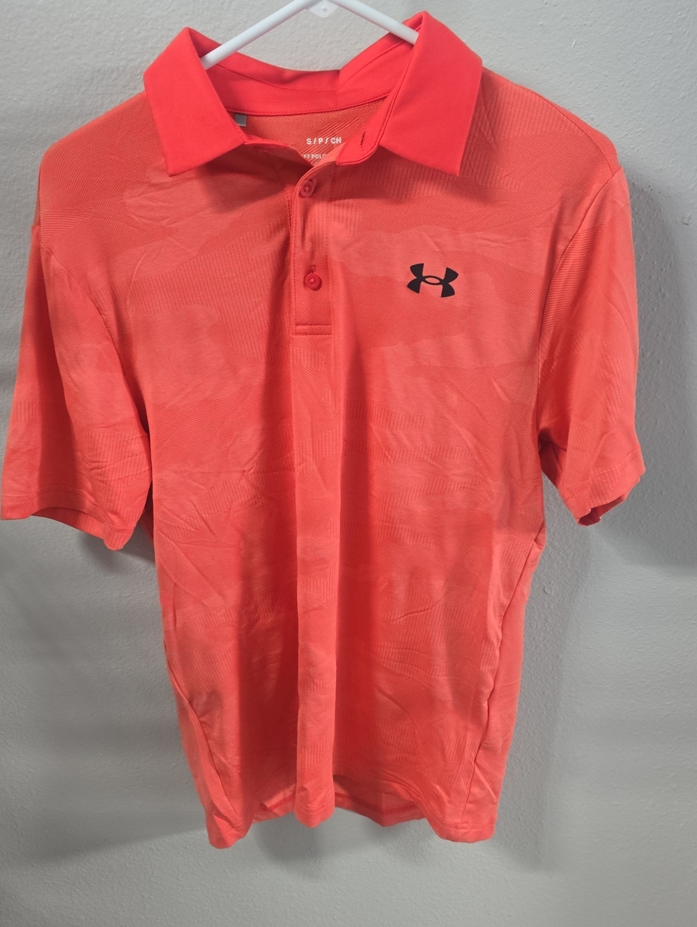 Under Armour Men’s Coral-Red Performance Polo